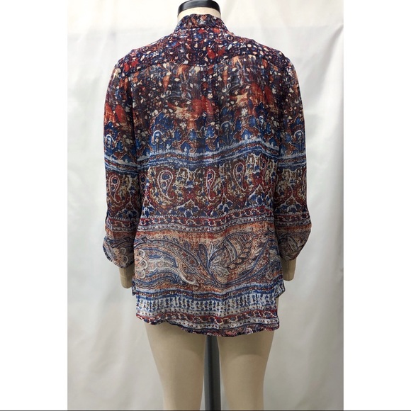 Chico's Indie Garden Paisley Print Blouse - Picture 4 of 15